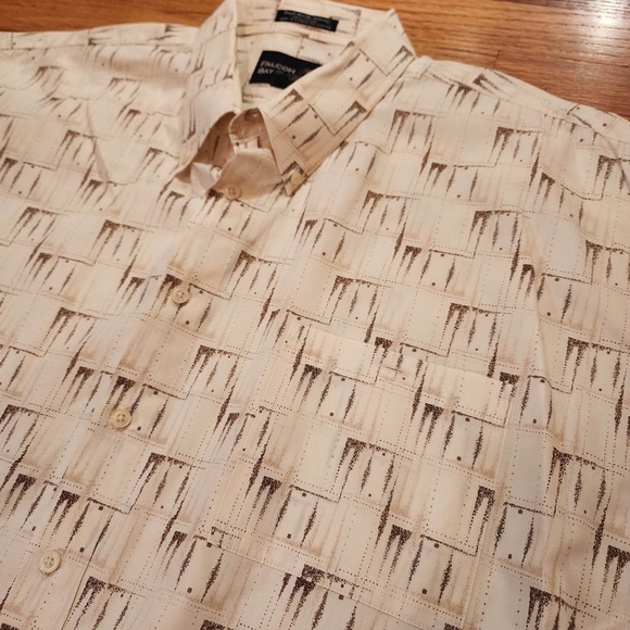 Falcon Bay Gold Label Button Up Dress Shirt 4XLT - Picture 2 of 5